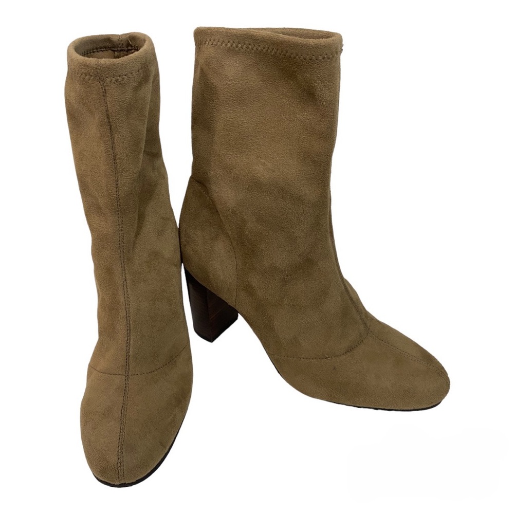 Revolve Vince Camuto Sendra Booties in Khaki Size 7M/37 Suede Western Cowgirl